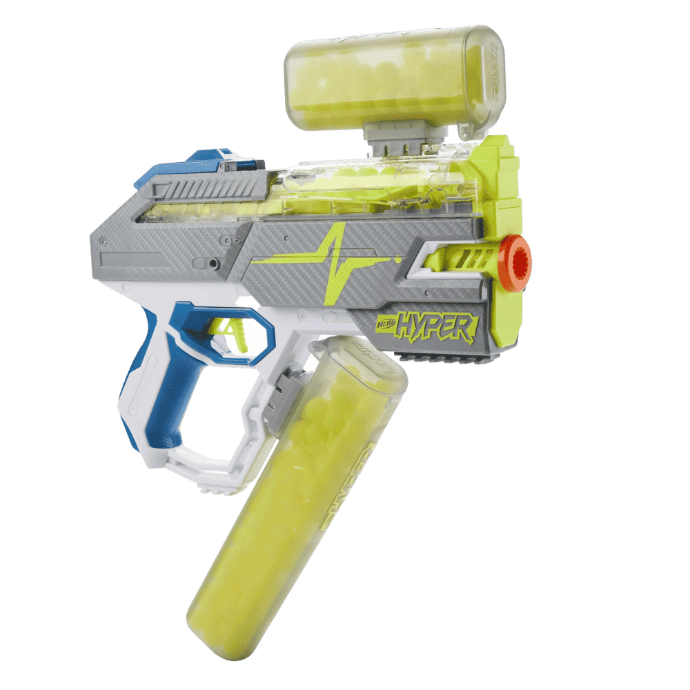 nerf hyper rush-40 with canisters transparent