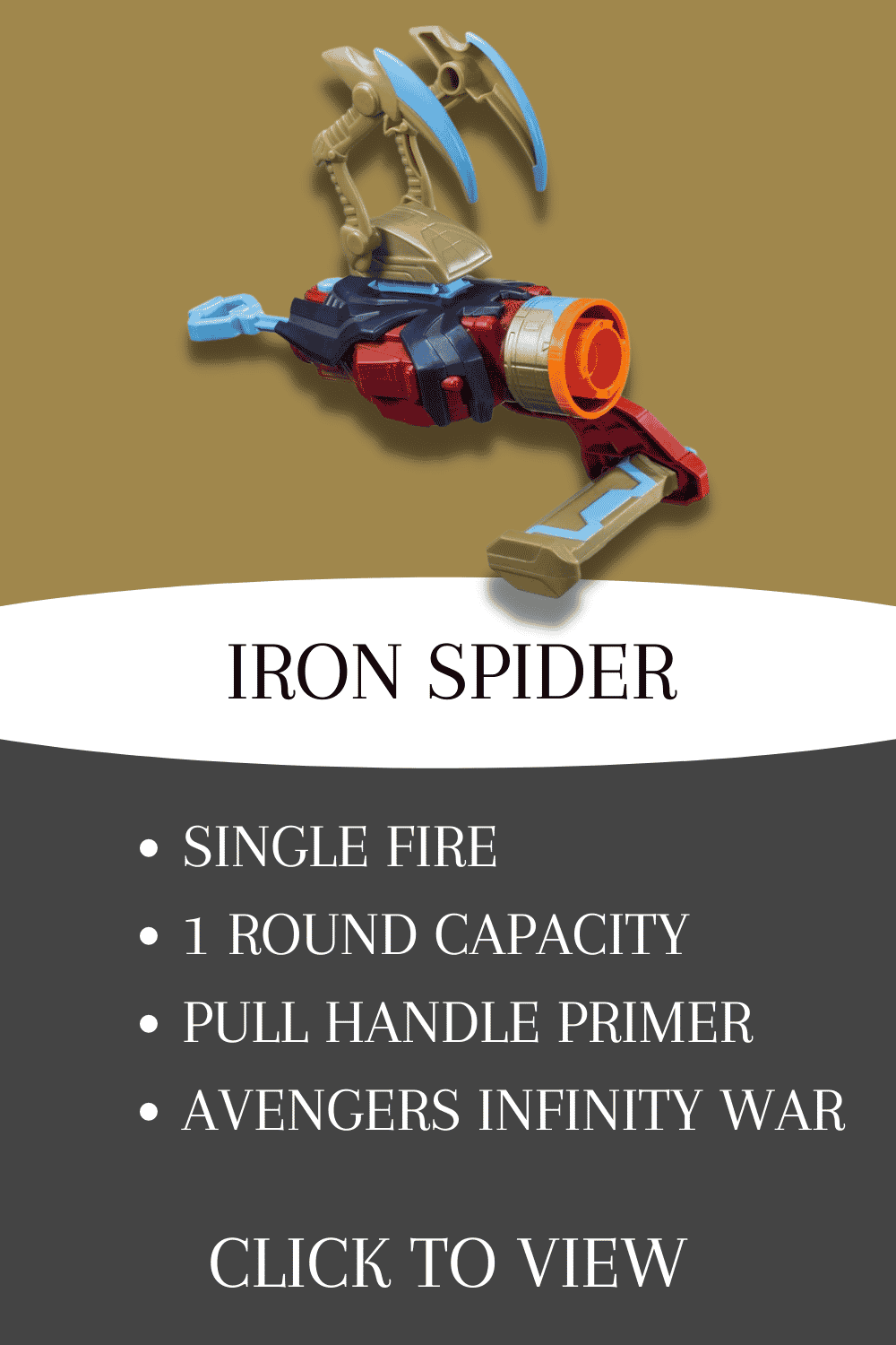 nerf assembler gear iron spider infinity war
