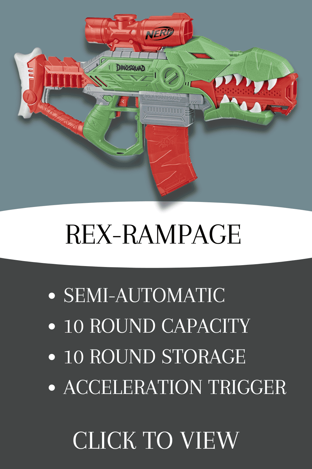nerf dinosquad rex-rampage