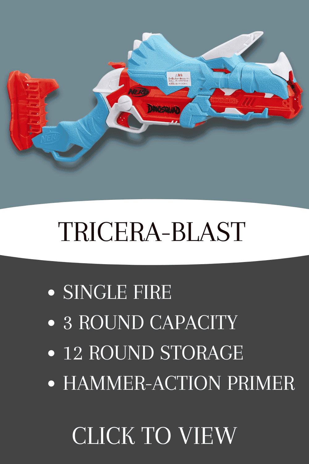 nerf dinosquad tricera-blast