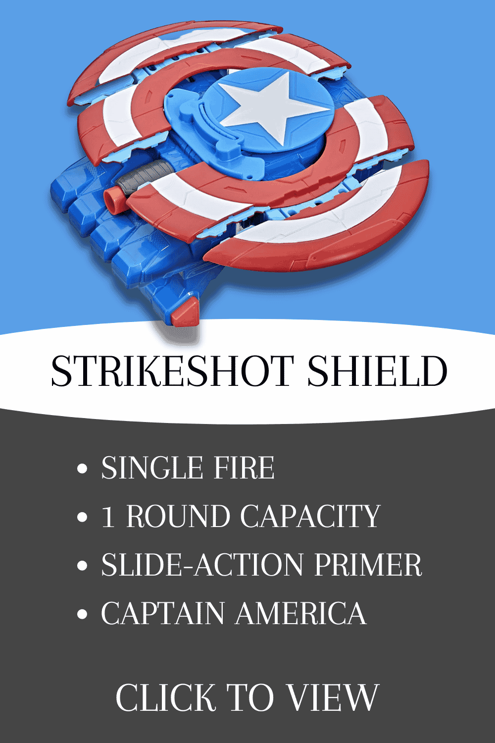 nerf mech strike captain america strikeshot shield