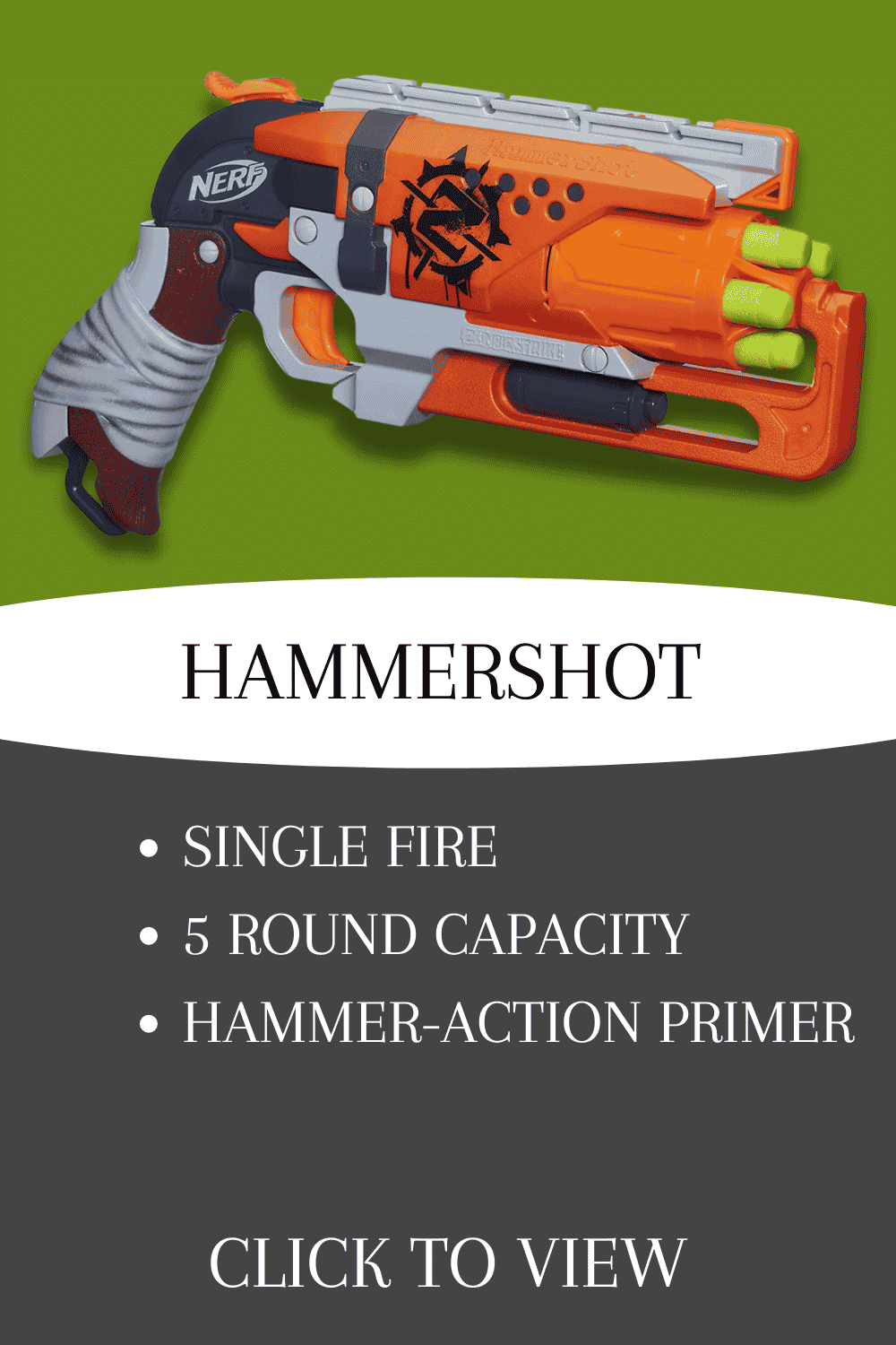 nerf zombie strike hammershot